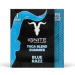 Ignite Blue Razz THCA Blend Gummies 150 MG