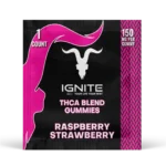Ignite Raspberry Strawberry THCA Blend Gummies 150 MG