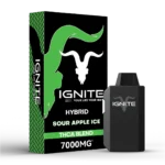 Ignite Sour Apple ice Hybrid THCA Blend 7000MG
