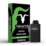 Ignite Sour Disel Sativa THCA Blend 7000MG