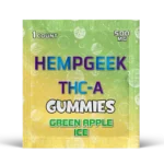 HEMPGEEK THC-A GUMMIES GREEN APPLE ICE 500 MG 1 COUNT